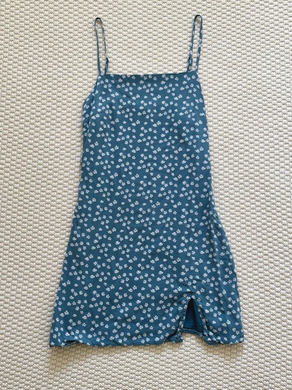Blue Floral Mini Dress
